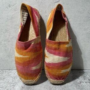 Soludos Pink and Orange Espadrilles